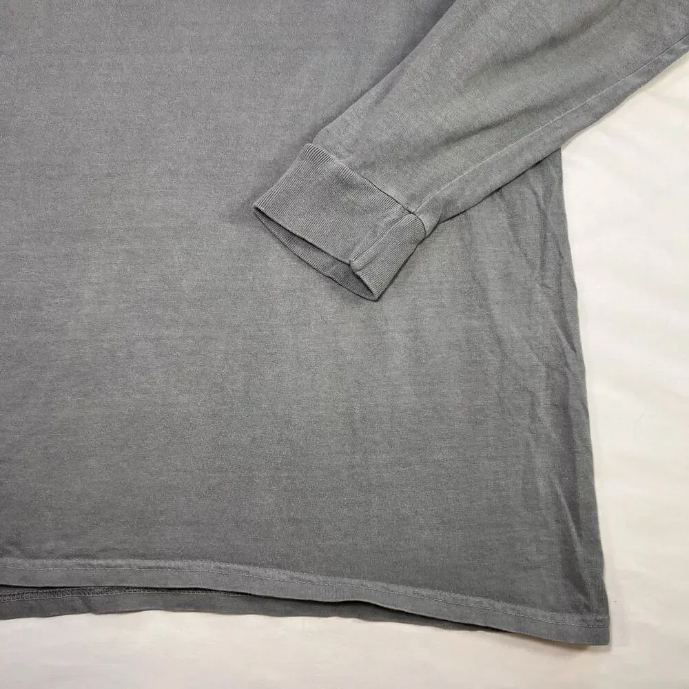 Texas Tech Life Is Good T-shirt Size L Gray Faded Vintage Wash Long Sleeve Tee